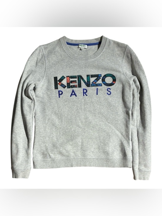 Kenzo Sweaters - KENZO Cotton Crewneck Sweater Gray